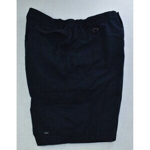 5.11 Tactical Taclite Pro Men's Shorts Size 38 Navy Blue Rip Stop Cargo -Flaws-
